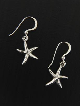 Silver Starfish Earring