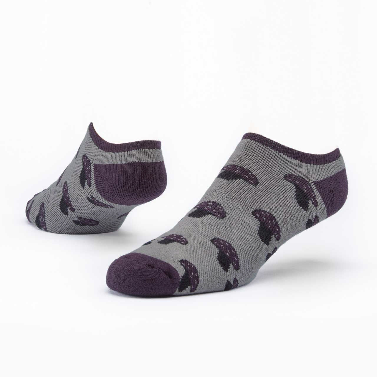 Mushroom Footie Socks - Taupe