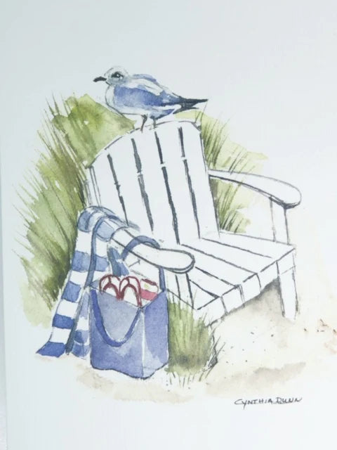 Beach Chair Greeting Card