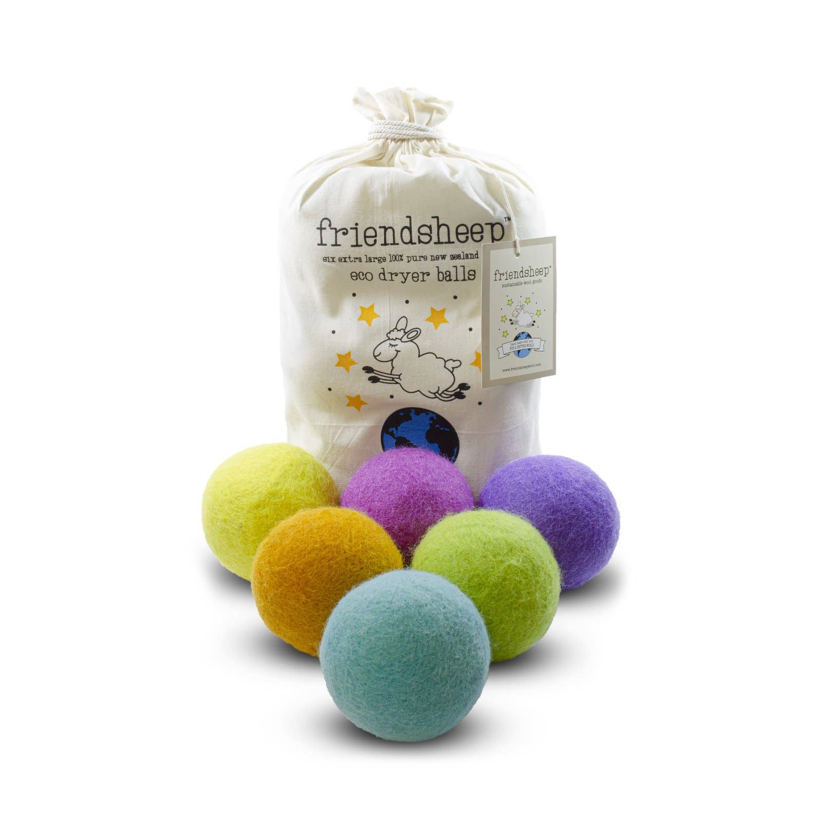 Rainbow Blast Eco Dryer Balls - Organic Boutique