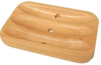 Wide Wood Soap Dish - Organic Boutique