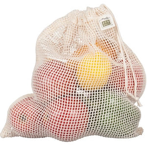 Organic Mesh Drawstring Produce Bags (Set of 3) - Organic Boutique
