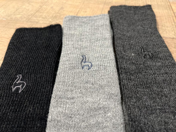 Men's Alpaca Socks-Black