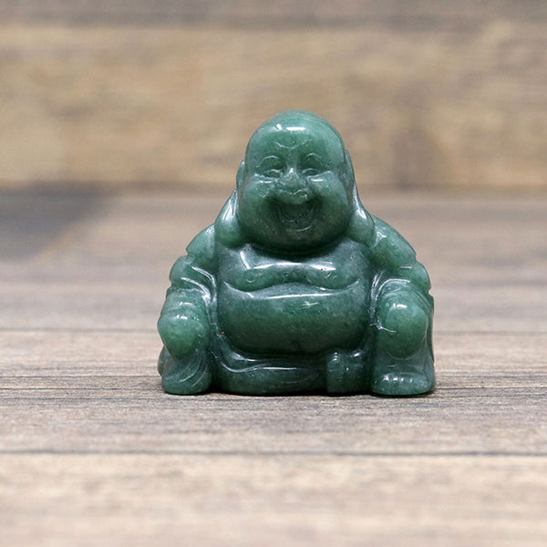 Green Aventurine Pocket Buddha