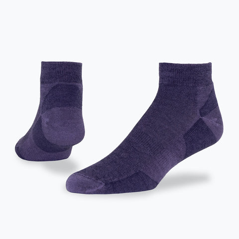 Urban Wool Ankle Socks - Dark Purple