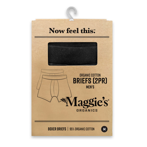 Men's Organic Cotton Boxer Briefs (2 Pack)