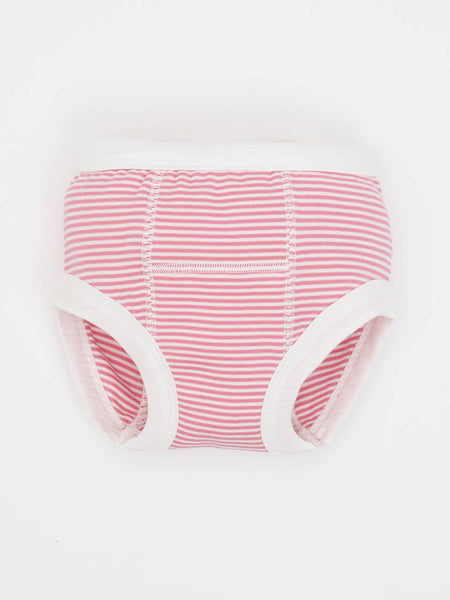 Pink Stripe Potty Training Pants - Organic Boutique