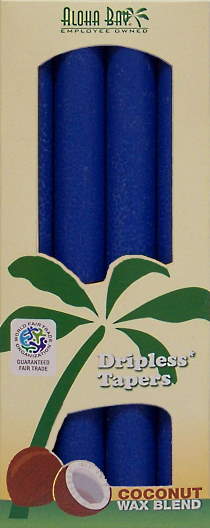 Coconut Wax Taper Candle -Royal Blue